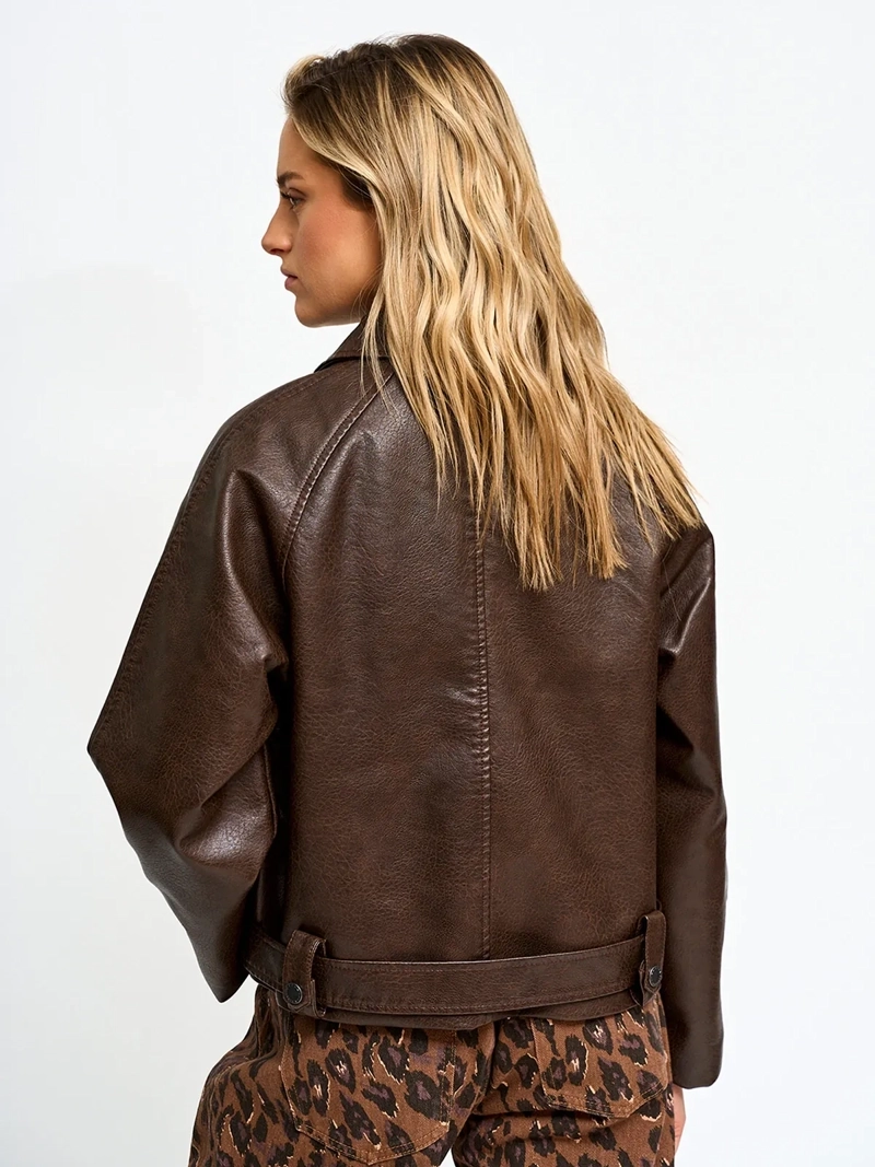 CHAQUETA MUJER BARBADOS EFECTO PIEL - 3