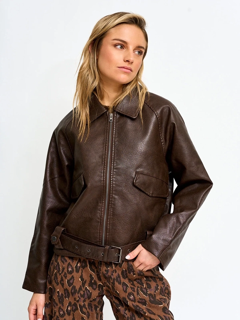 CHAQUETA MUJER BARBADOS EFECTO PIEL - 2
