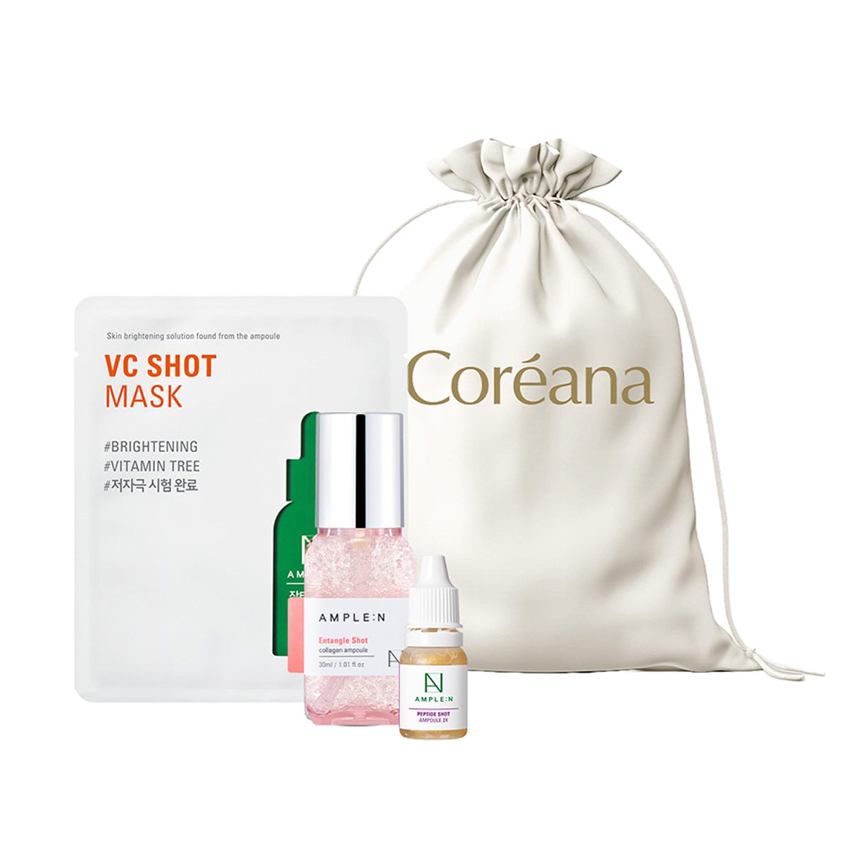 SET TRATAMIENTO AMPLEN SÉRUM PEPTIDOS+MINI COLÁGENO+ MASCARILLA VIT C - 1