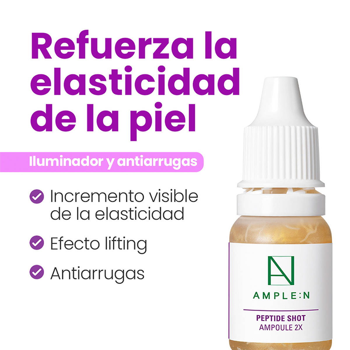SET TRATAMIENTO AMPLEN SÉRUM PEPTIDOS+MINI COLÁGENO+ MASCARILLA VIT C - 6
