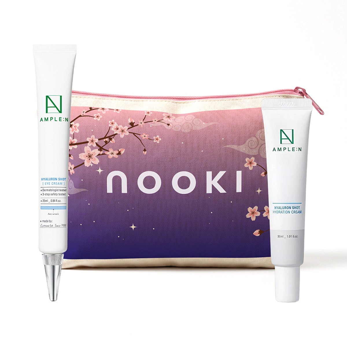 SET TRATAMIENTO AMPLEN CREMA OJOS+CREMA ROSTRO+BOLSO - 1