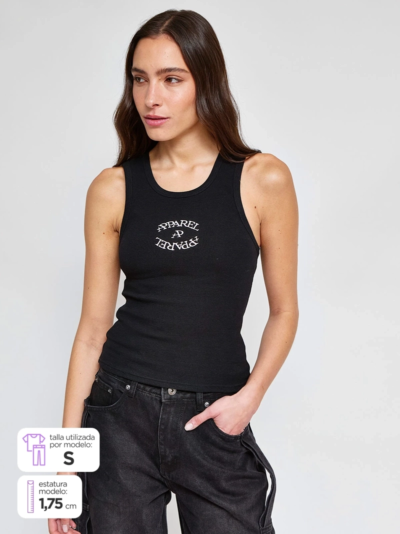 POLERA MUJER APPAREL POWER BY PERALTA ALGODÓN SIN MANGAS - 1
