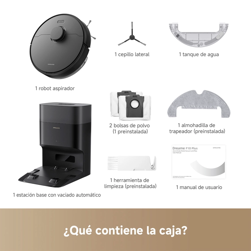 ROBOT 2 EN 1 ASPIRADOR TRAPEADOR DREAME F10 PLUS - 11