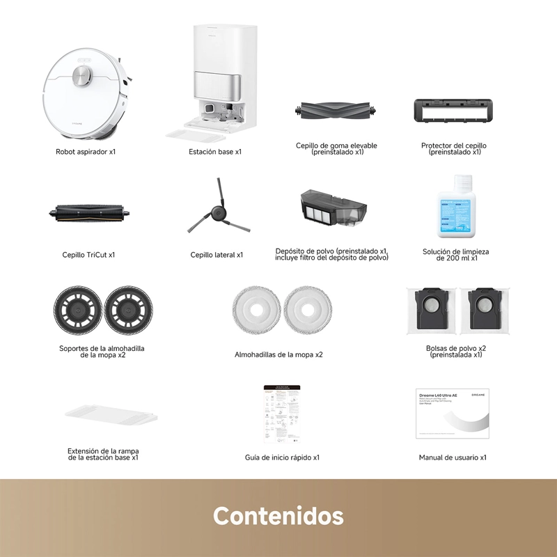 ROBOT 2 EN 1 ASPIRADOR TRAPEADOR DREAME L40 ULTRA AE - 11