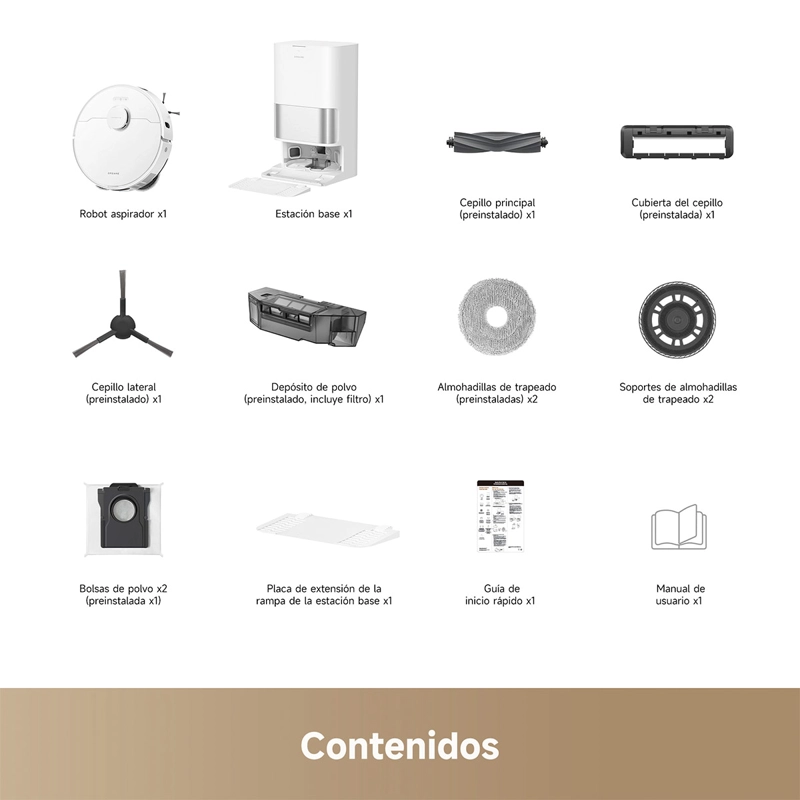 ROBOT 2 EN 1 ASPIRADOR TRAPEADOR DREAME D30 ULTRA - 10