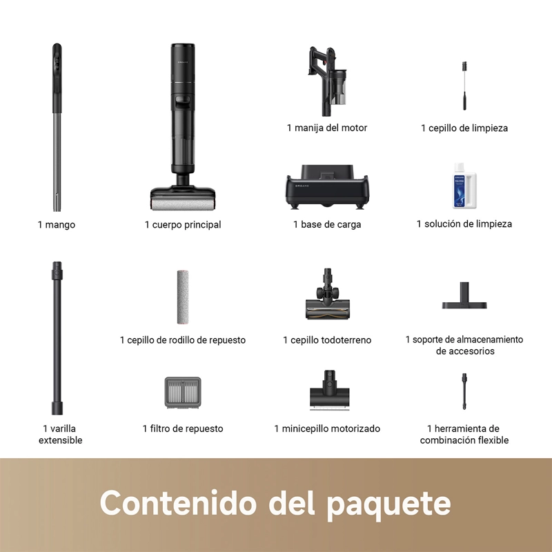 ASPIRADORA VERTICAL DREAME INALÁMBRICA H12 DUAL FLEXREACH - 12