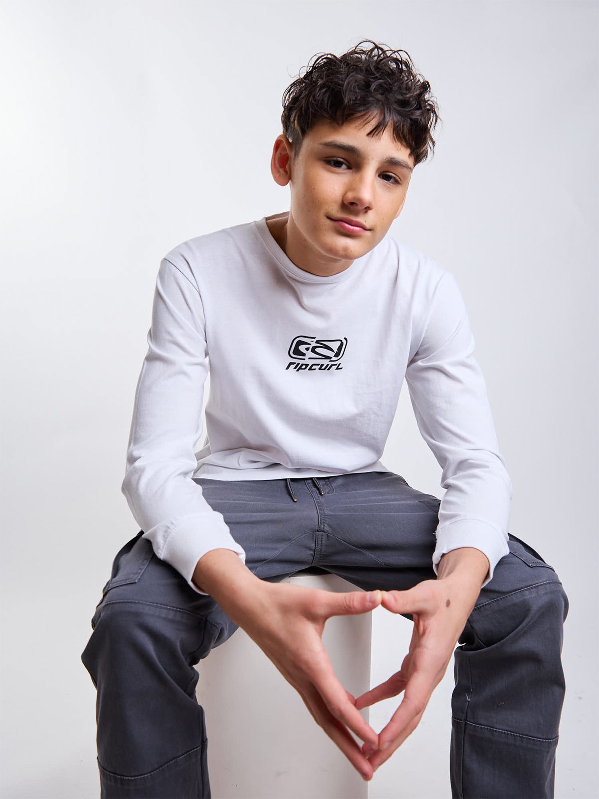 POLERA MANGA LARGA NIÑO RIP CURL - 1