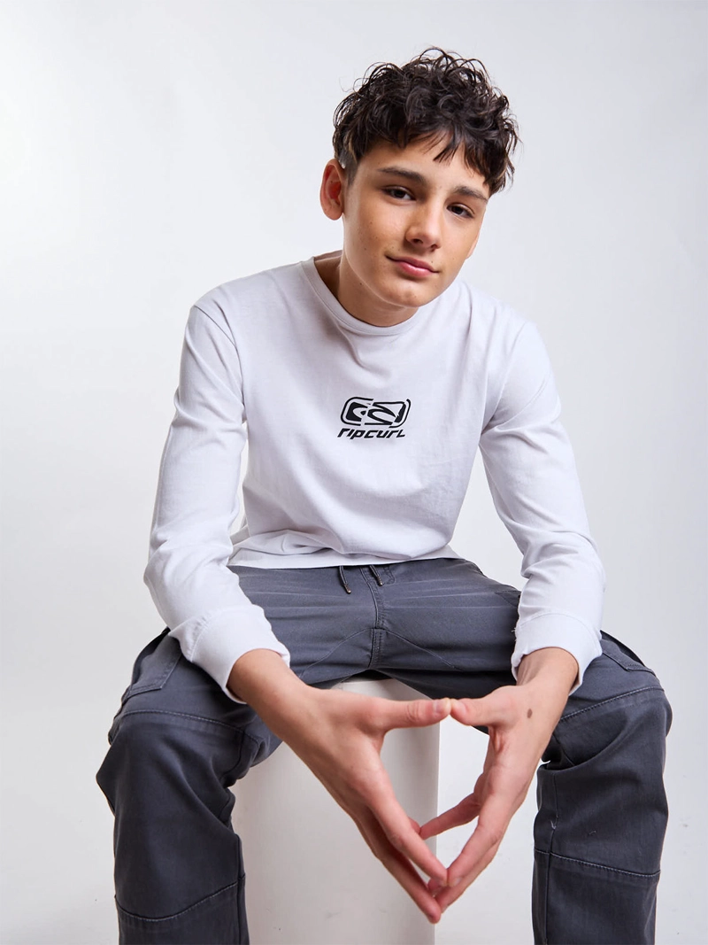 POLERA MANGA LARGA NIÑO RIP CURL - 1