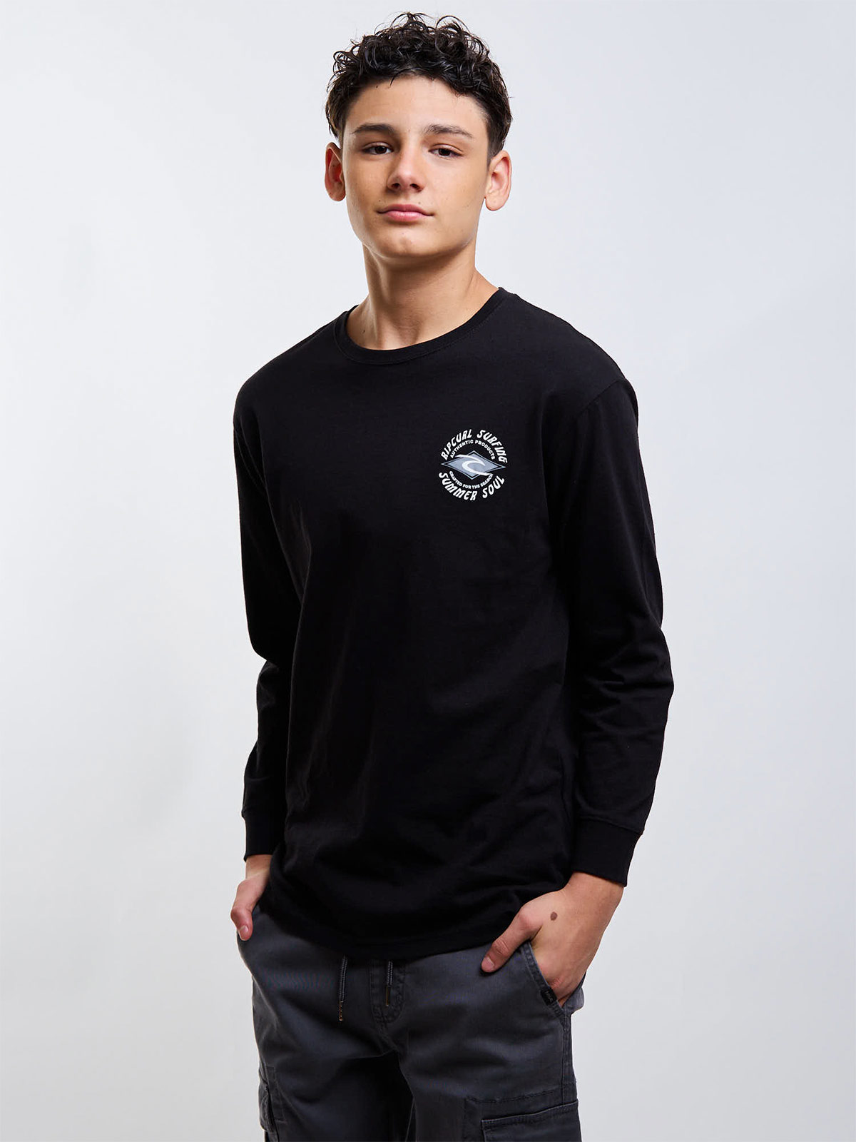 POLERA MANGA LARGA NIÑO RIP CURL - 2