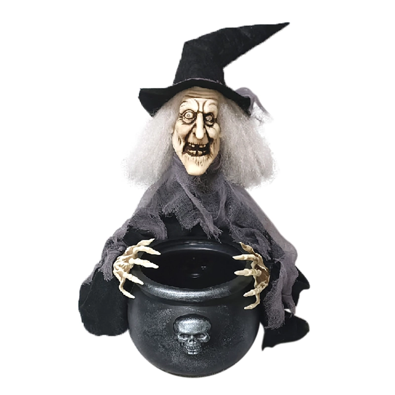 ADORNO HALLOWEEN RIPLEY HOME FIGURA BRUJA CACEROLA 57 CM - 1