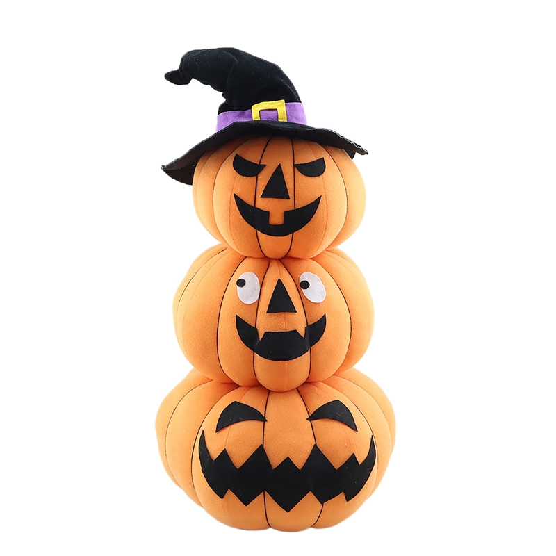 ADORNO HALLOWEEN RIPLEY HOME FIGURA PELUCHE 3 CALABAZAS 80 CM - 1