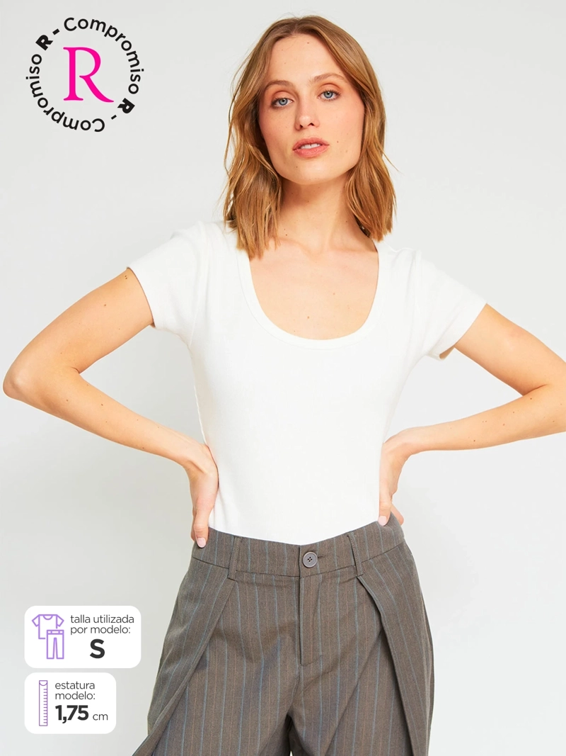 POLERA MUJER MARQUIS ALGODÓN CUELLO REDONDO