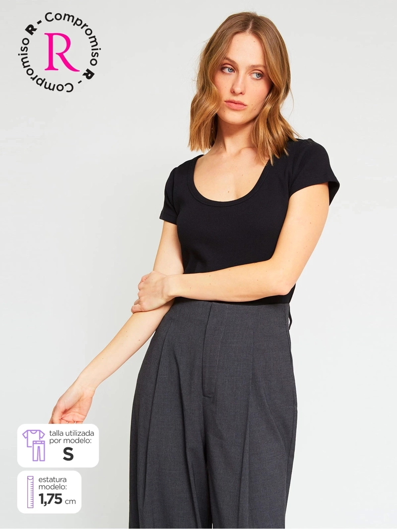 POLERA MUJER MARQUIS ALGODÓN CUELLO REDONDO - 1