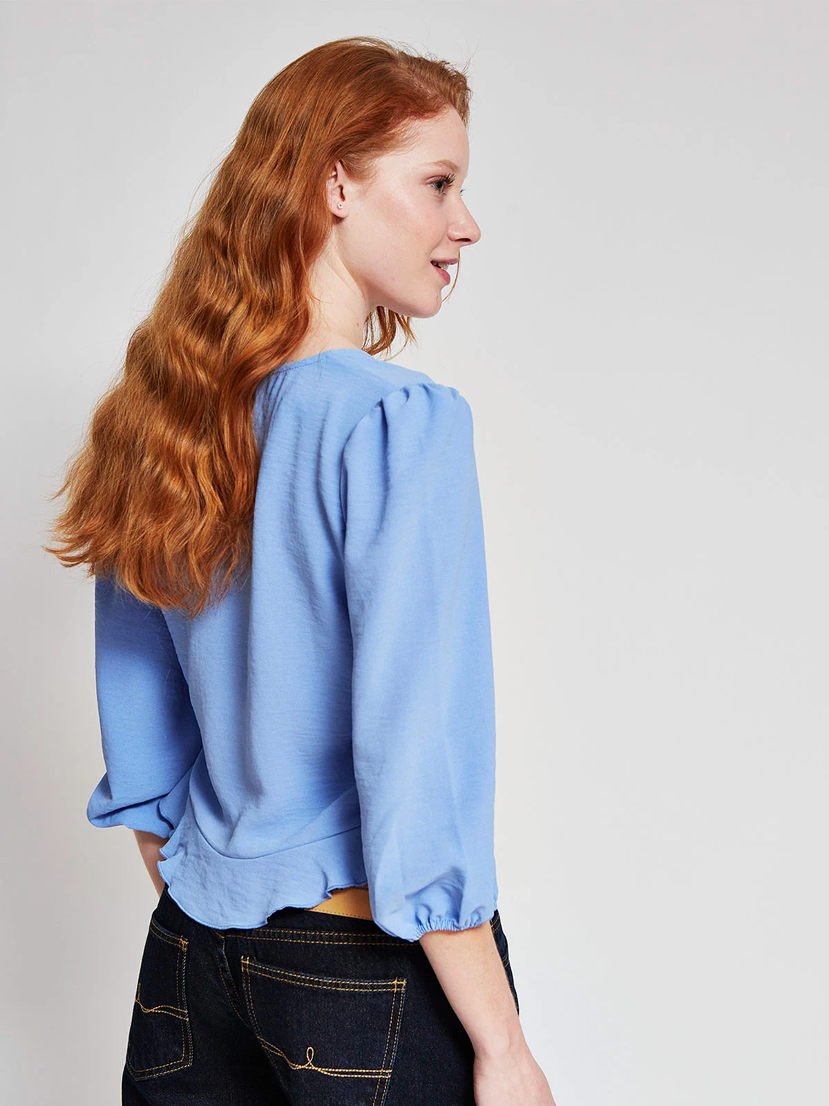 BLUSA MUJER INDEX MANGA LARGA BÁSICA - 2