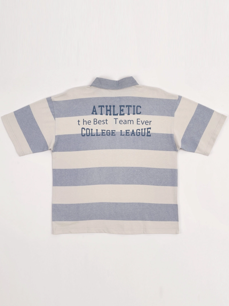 POLERA NIÑO CLOUDBREAK ALGODÓN CUELLO LISTADA MANGA CORTA - 4