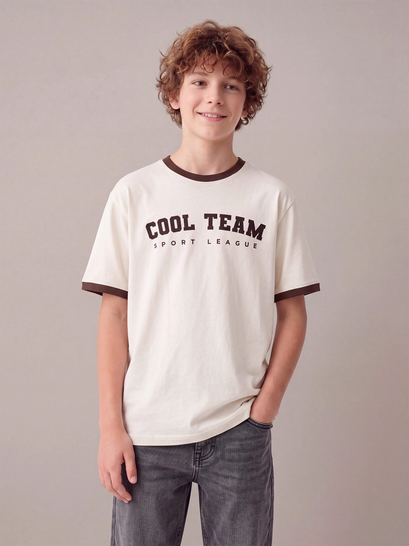 POLERA NIÑO CLOUDBREAK MANGA CORTA ALGODÓN RING - 1