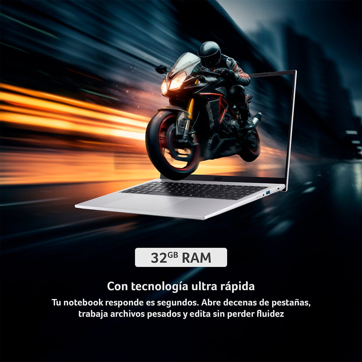 NOTEBOOK ACER ASPIRE GO AG16-71PT-91CE-1 INTEL CORE I9 32GB RAM 512GB SSD 16” - 3