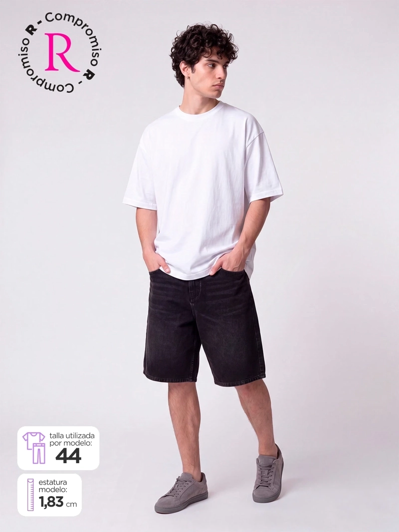 BERMUDA HOMBRE INDEX ALGODÓN SKATER FIT - 1