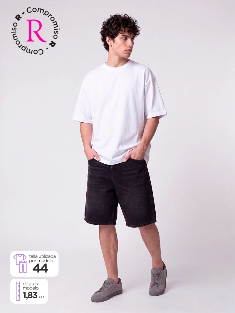 BERMUDA HOMBRE INDEX ALGODÓN SKATER FIT