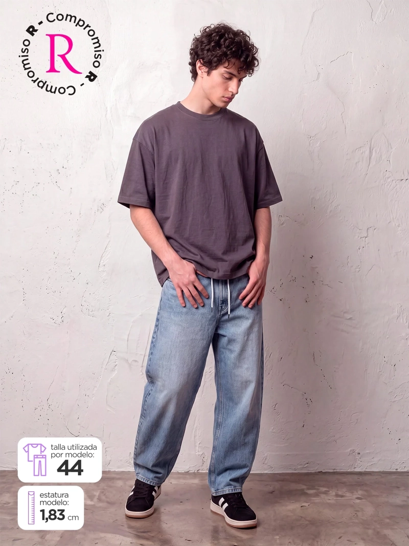 JEANS HOMBRE INDEX ALGODÓN BALLOON - 1