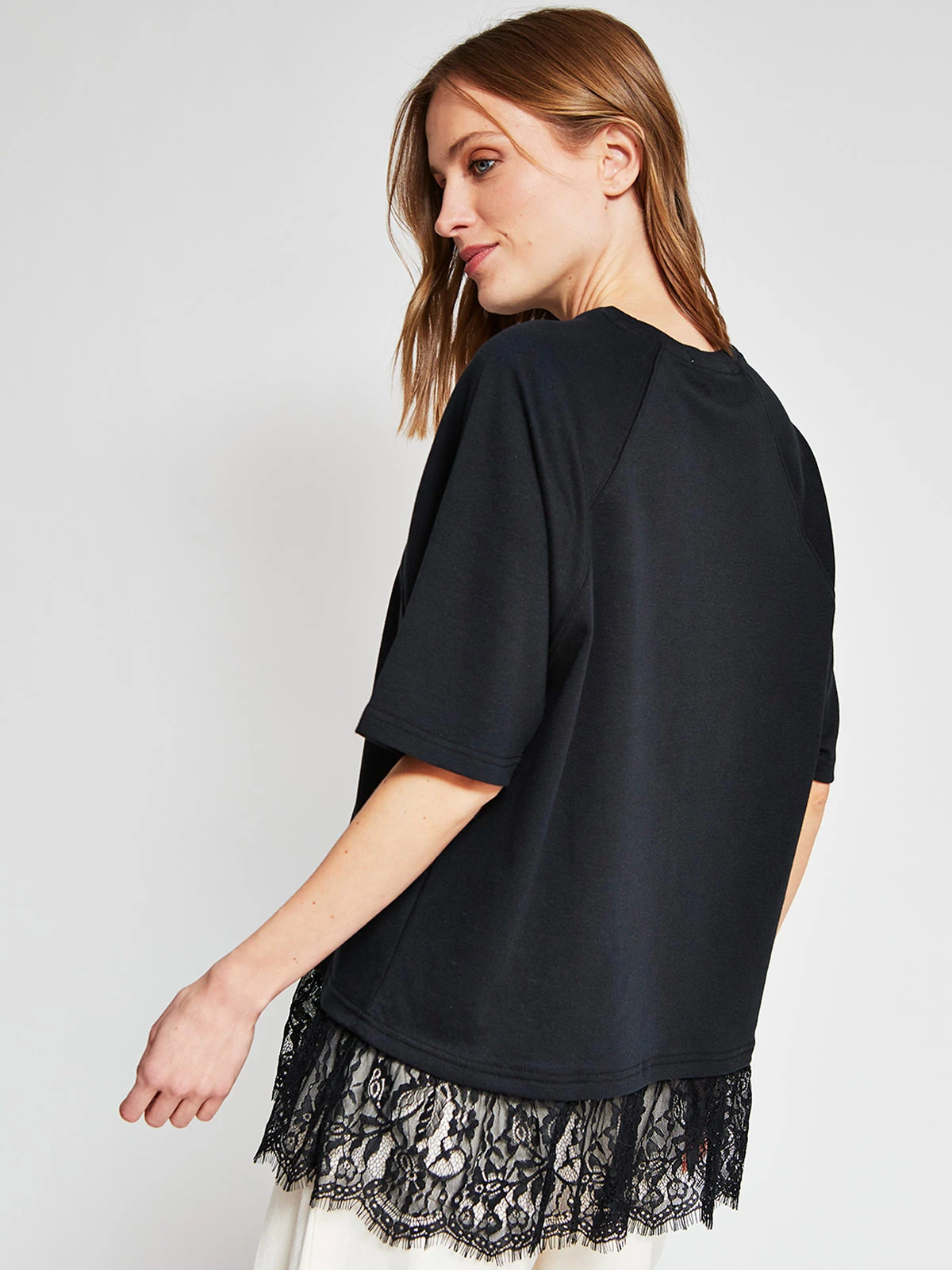 POLERA MUJER MARQUIS ALGODÓN ENCAJE - 2