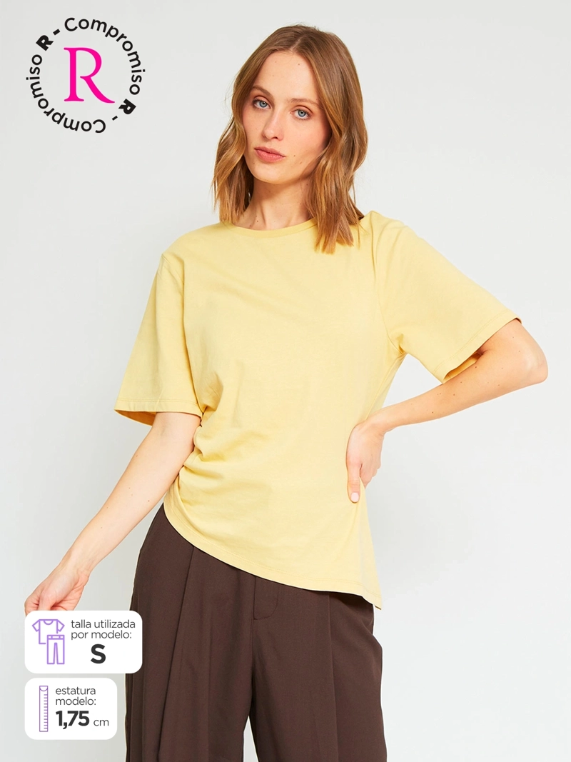 POLERA MUJER MARQUIS ALGODÓN DIAGONAL