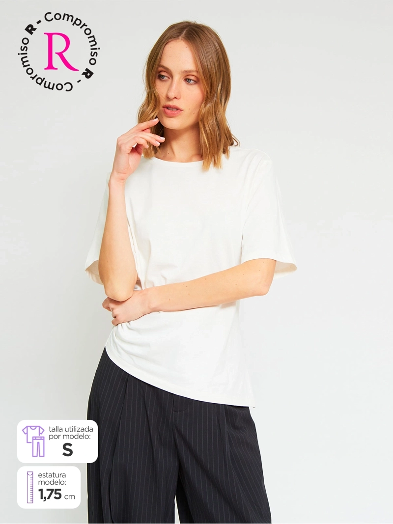 POLERA MUJER MARQUIS ALGODÓN DIAGONAL