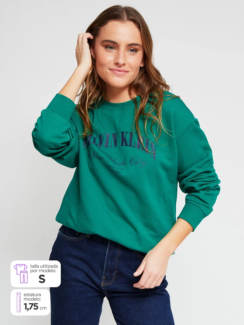 POLERÓN MUJER CALVIN KLEIN ALGODÓN
