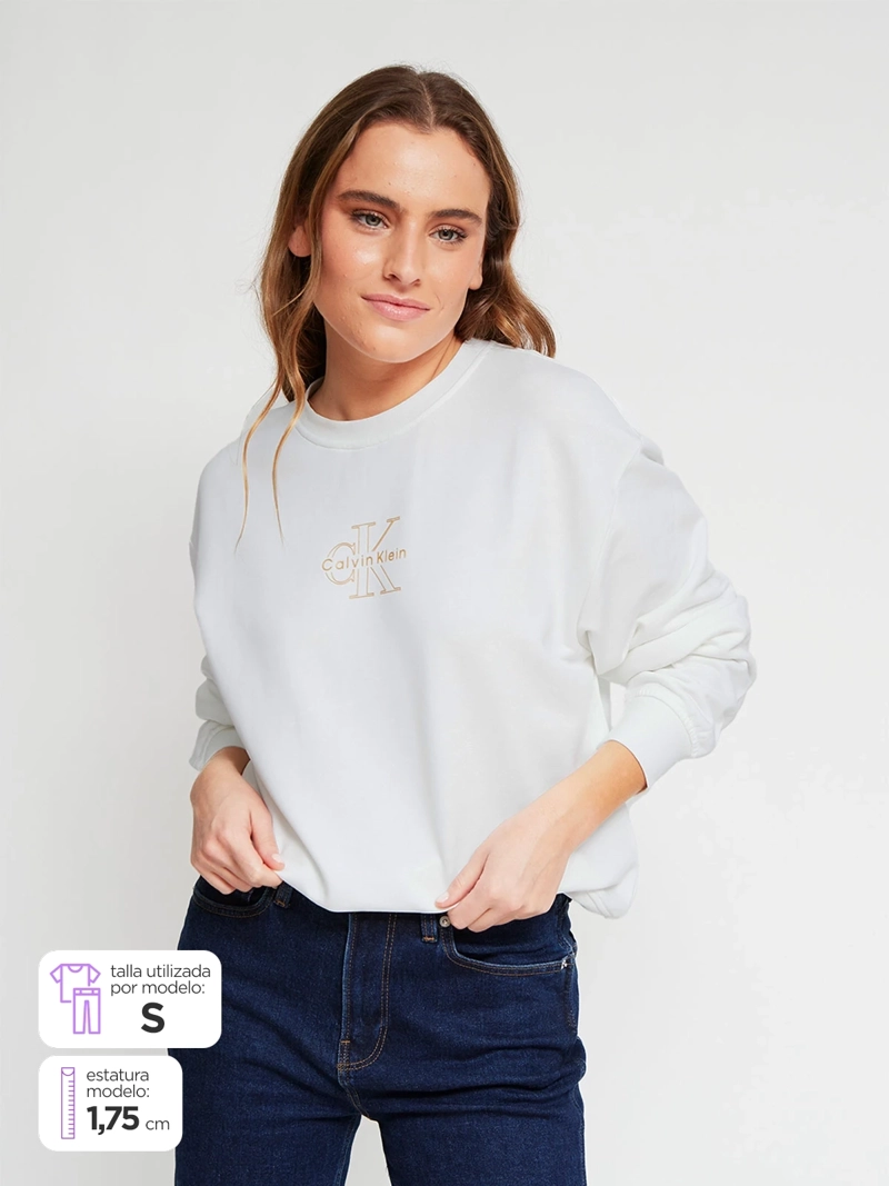 POLERÓN MUJER CALVIN KLEIN ALGODÓN
