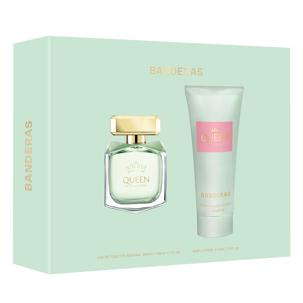 ESTUCHE PERFUME MUJER ANTONIO BANDERAS QUEEN OF SEDUCTION EDT 50ML+LOCIÓN HIDRATANTE 75ML - 2