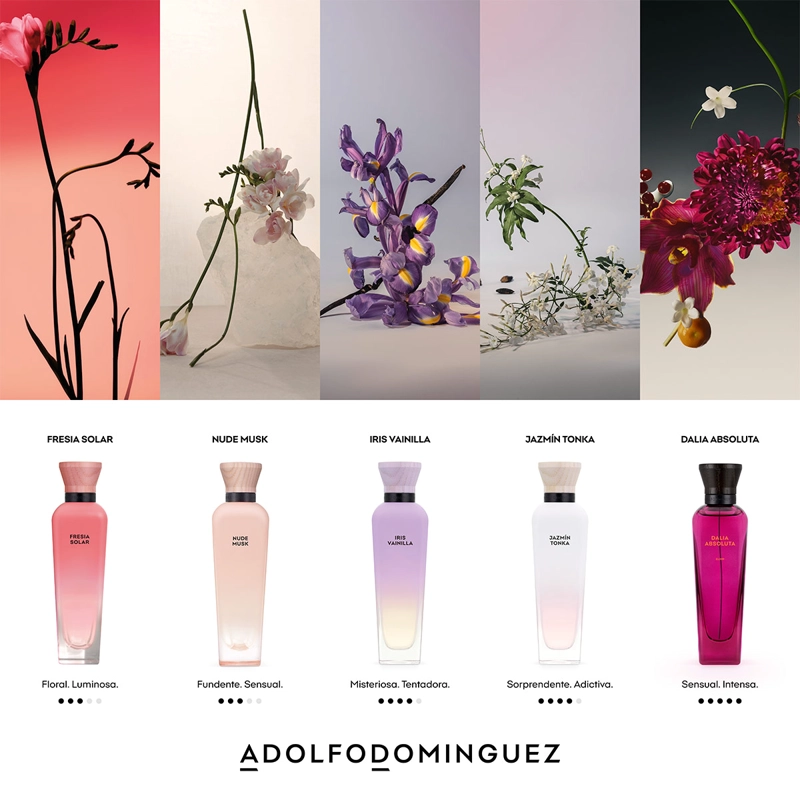 ESTUCHE PERFUME MUJER ADOLFO DOMINGUEZ DALIA ABSOLUTA ELIXIR PARFUM 120ML+10ML+75ML - 5