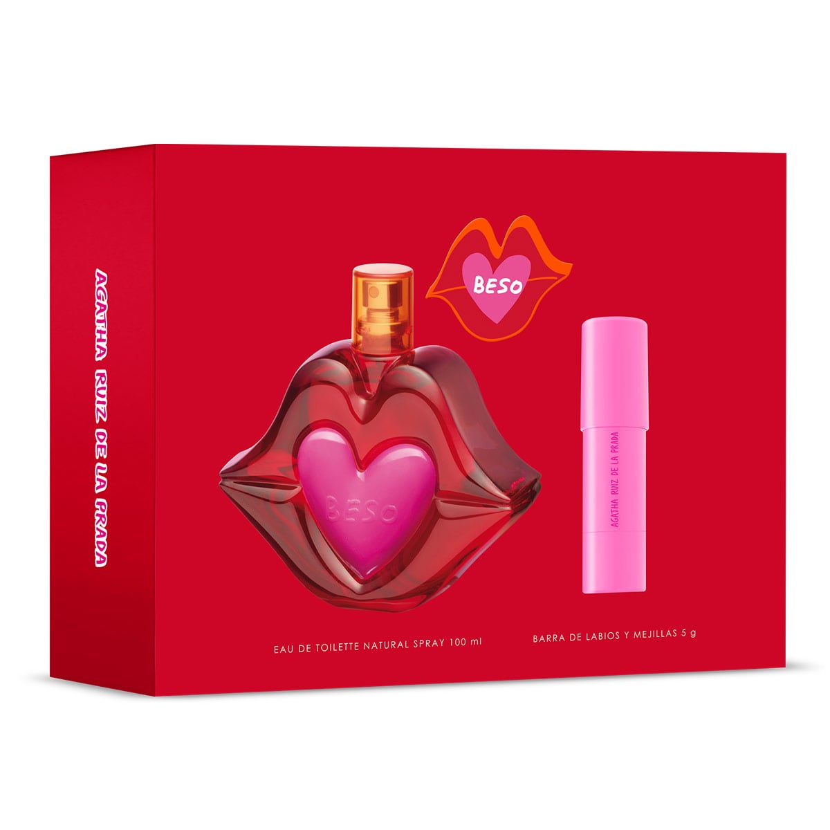 ESTUCHE PERFUME MUJER AGATHA RUIZ DE LA PRADA BESO EDT 100ML+10ML - 3
