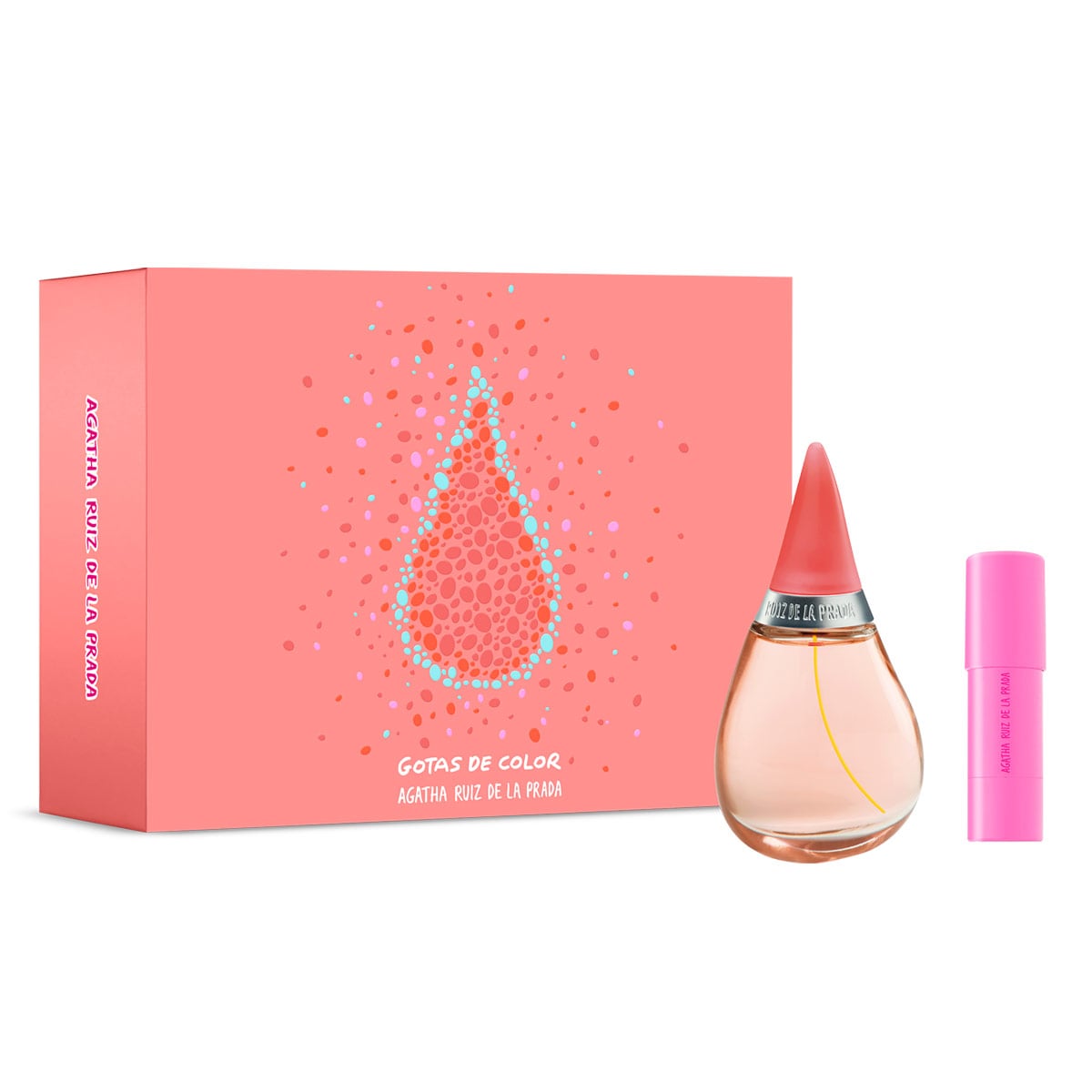 ESTUCHE PERFUME MUJER AGATHA RUIZ DE LA PRADA GOTAS DE COLOR EDT 50ML+EDT BESO 10ML - 1