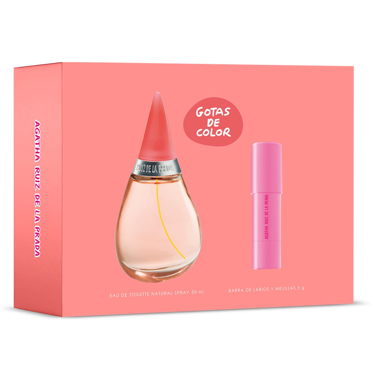 ESTUCHE PERFUME MUJER AGATHA RUIZ DE LA PRADA GOTAS DE COLOR EDT 50ML+EDT BESO 10ML - 3
