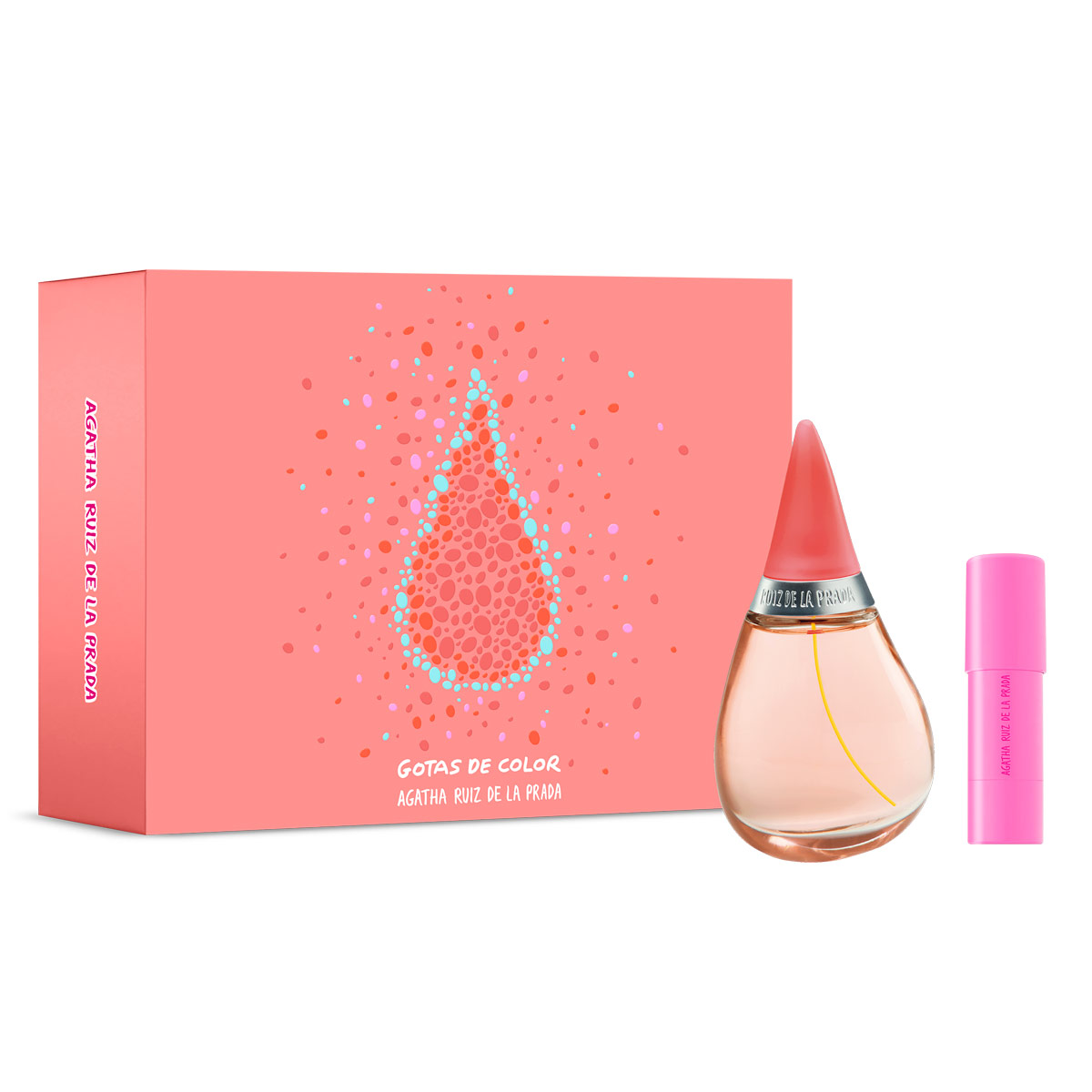 ESTUCHE PERFUME MUJER AGATHA RUIZ DE LA PRADA GOTAS DE COLOR EDT 100ML+EDT BESO 10ML - 1