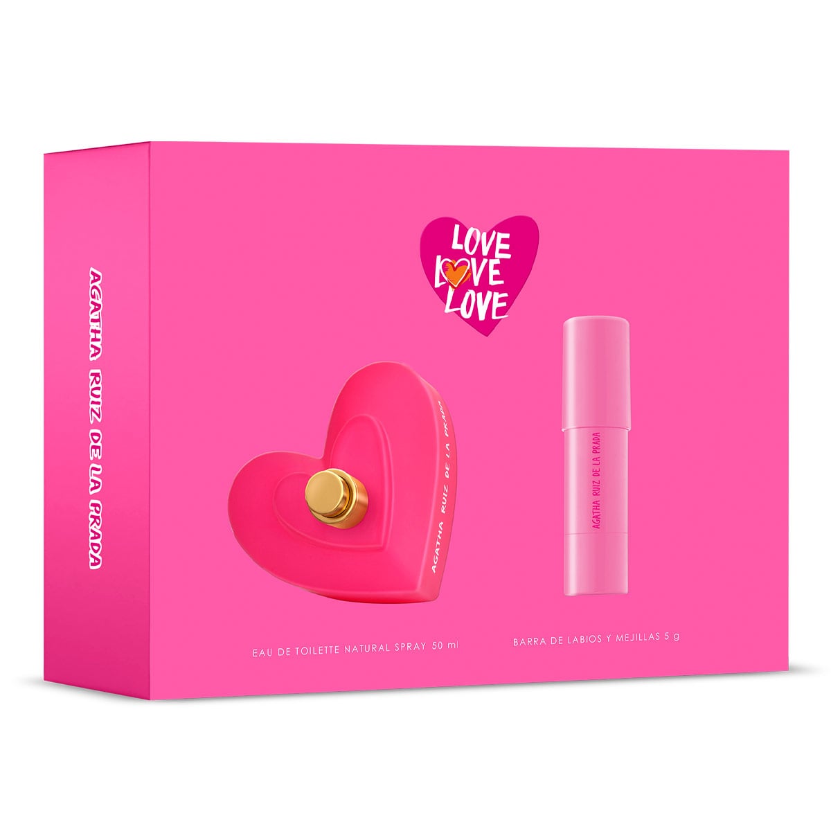 ESTUCHE PERFUME MUJER AGATHA RUIZ DE LA PRADA LOVE LOVE LOVE EDT 50M - 2