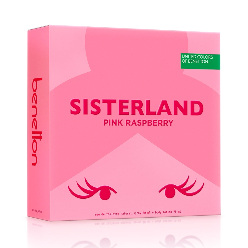 ESTUCHE PERFUME MUJER BENETTON UNITED COLORS SISTERLAND PINK RASPBERRY EDT 80ML+75ML - 2