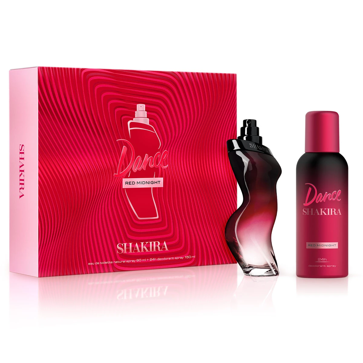 ESTUCHE PERFUME MUJER SHAKIRA DANCE RED MIDNIGHT EDT 80ML+150ML - 1