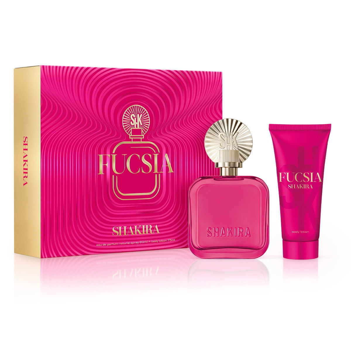 ESTUCHE PERFUME MUJER SHAKIRA FUCSIA EDP 80ML+75ML - 1