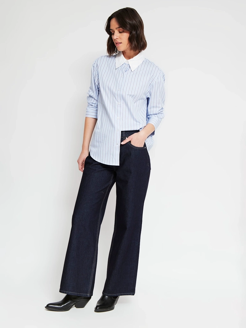 BLUSA MUJER MARQUIS ALGODÓN CAMISERA RAYAS - 5