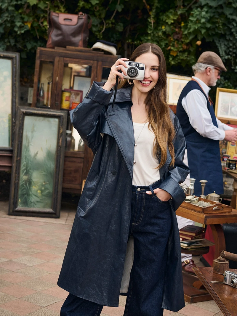 CHAQUETA MUJER MARQUIS - BELÉN SOTO TRENCH EFECTO PIEL - 1