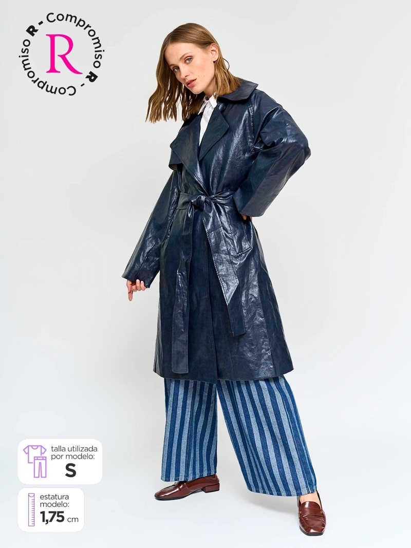 CHAQUETA MUJER MARQUIS - BELÉN SOTO TRENCH EFECTO PIEL - 2