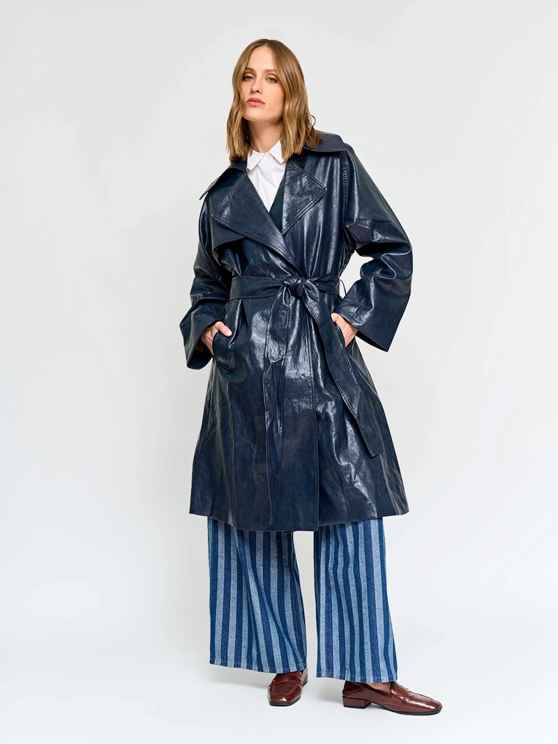 CHAQUETA MUJER MARQUIS - BELÉN SOTO TRENCH EFECTO PIEL - 3