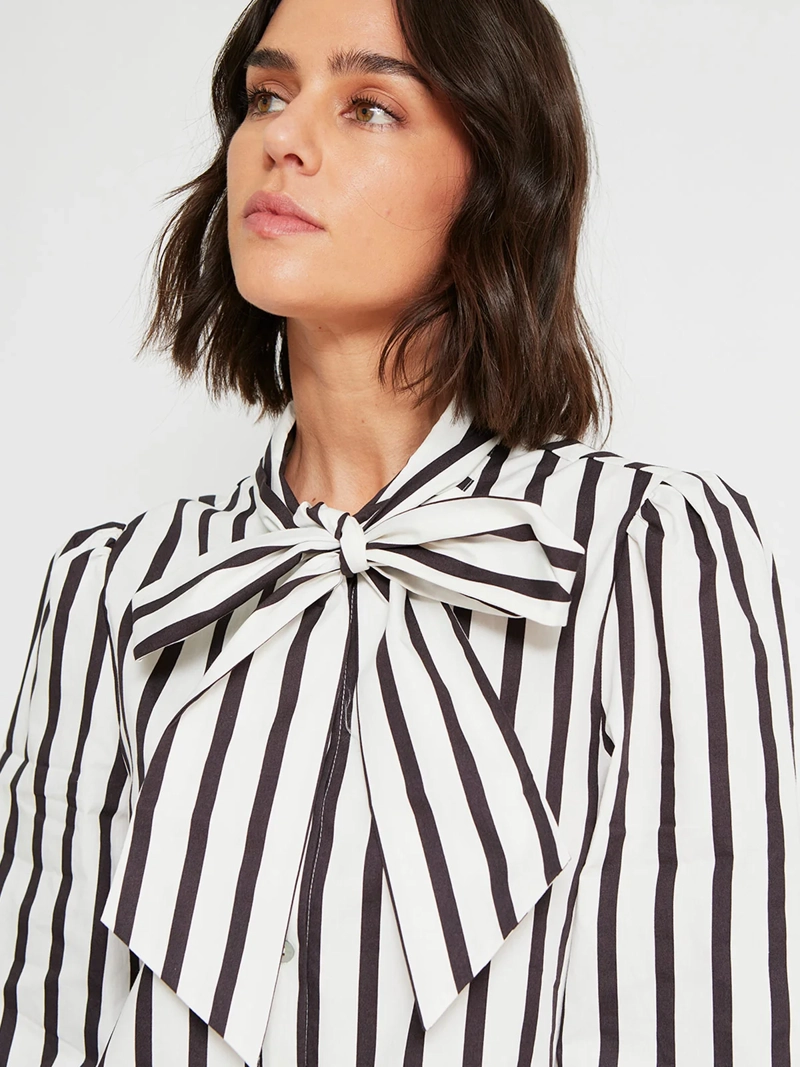 BLUSA MUJER MARQUIS ALGODÓN LAZO - 4