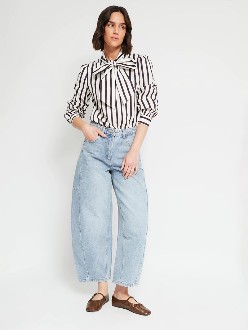 BLUSA MUJER MARQUIS ALGODÓN LAZO - 5