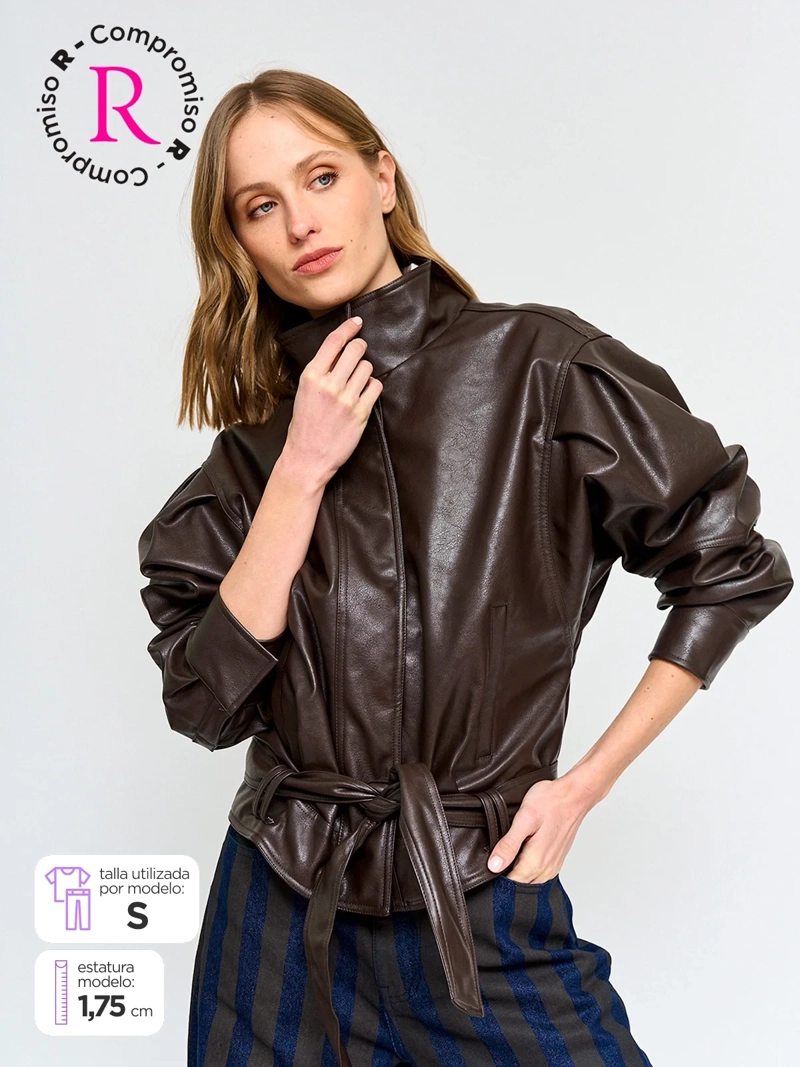 CHAQUETA MUJER MARQUIS EFECTO PIEL - 1