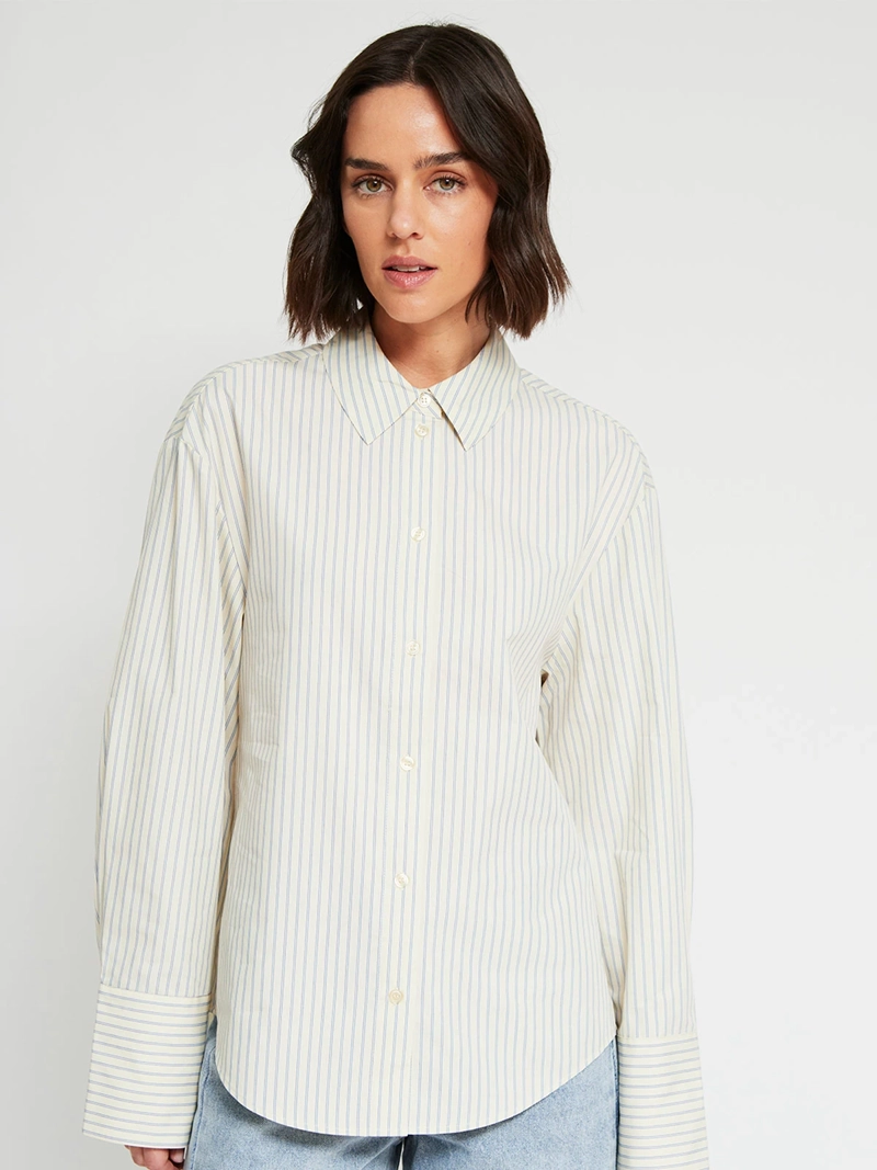 BLUSA MUJER MARQUIS ALGODÓN CAMISERA RAYAS - 2