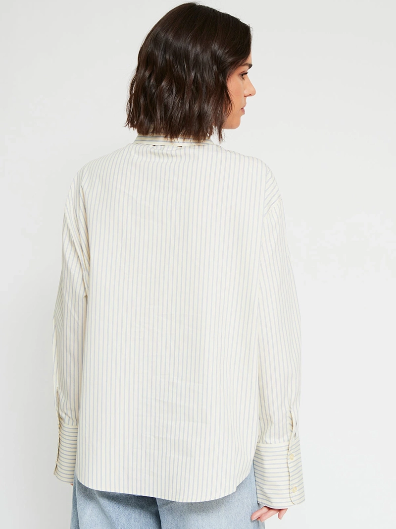 BLUSA MUJER MARQUIS ALGODÓN CAMISERA RAYAS - 3