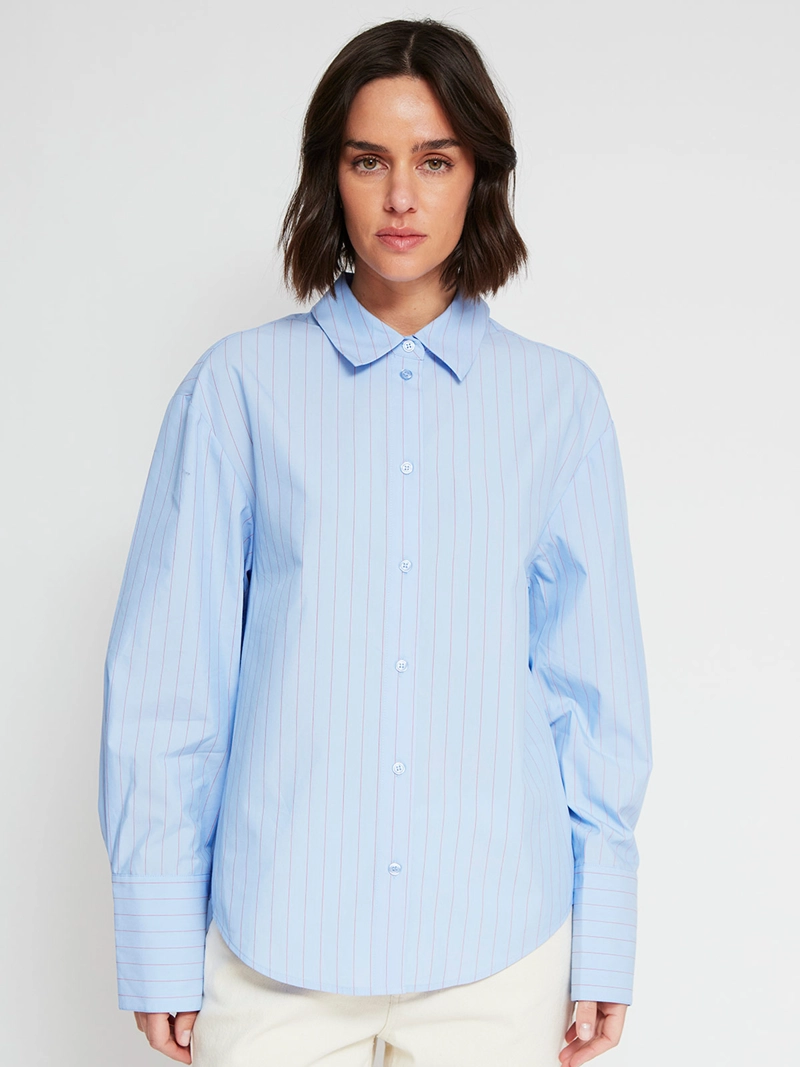 BLUSA MUJER MARQUIS ALGODÓN CAMISERA RAYAS - 2