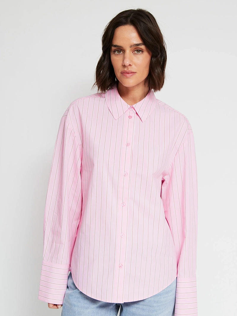 BLUSA MUJER MARQUIS ALGODÓN CAMISERA RAYAS - 2